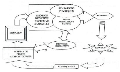 Thérapies Comportementales et Cognitives tcc schémas de pensée dysfonctionnels